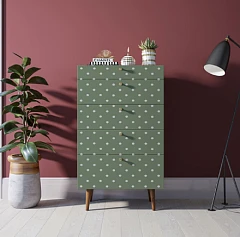 фото Комод высокий "Berber" принт 12 арт BB10/Print_12 в интерьере