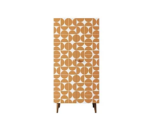 Шкаф малый двухстворчатый "Berber" принт 14 арт BB08/Print_14 в интерьере