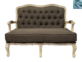 купить красивый Прямой диван модерн Yareli Brown V2 голубой