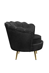 Низкое кресло ракушка Pearl Black V2