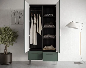 Шкаф двухстворчатый  с ящиками "Nicole" NR26G в интернет-магазине