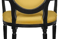 заказать Мягкий стул с подлокотниками Delo Kora Arm Yellow