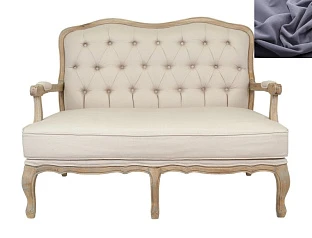 Прямой диван модерн Yareli цвет серый в интерьере