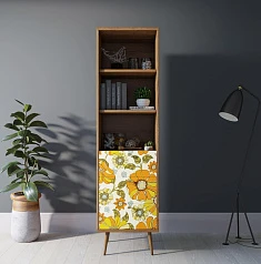 заказать Стеллаж с ящиками "Berber" принт 47 арт BB45/Print_47 в интернет-магазине