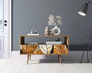 Консоль "Berber" с двумя ящиками принт 08 арт BB22/Print_08 на заказ