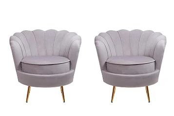 заказать Комплект кресел ракушка Pearl Grey