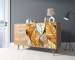 купить стильный Комод "Berber" с двумя дверками и ящиками 08 принт арт BB05/Print_08