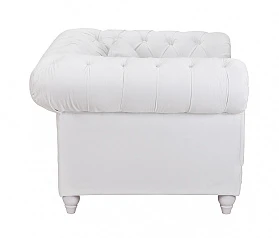 Низкое кресло Dasen White в интерьере