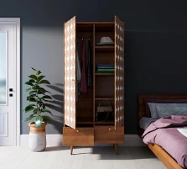 купить Шкаф двухстворчатый "Berber" принт 17 арт BB16/Print_17 в интернет-магазине