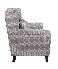 стильное Мягкое полукресло с подлокотниками Scott Grey