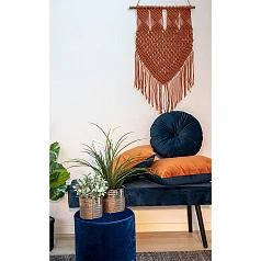 фото Банкетка SKIBY HOUSE NORDIC синий арт 1401003 в интерьере