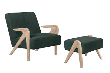 купить Кресло с пуфом для гостиниц Arrow Oak