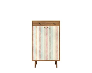 красивые Комод "Berber" два ящика и дверки 45 принт арт BB46/Print_45 в интернет-магазине