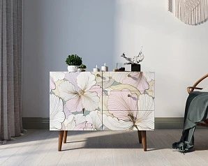 купить стильный Комод "Berber" три ящика и дверка 31 принт арт BB34/Print_31