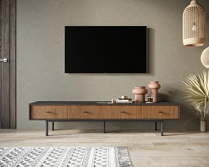 Комод с четырьмя ящиками под TV "Emerson" арт EM06 в интерьере