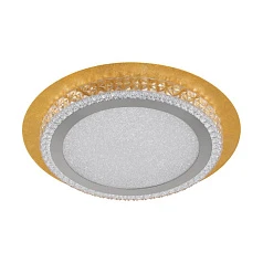 33631 Светодиодный светильник потолочный URBANIA ?350, 18W(LED), 3000K, 1800lm, стекло, золотой/кристалл на заказ