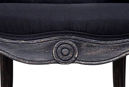 Низкое кресло ретро Kandy Black Old