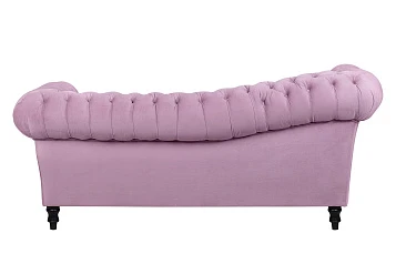 фото Двухместный диван Lina розовый в интерьере