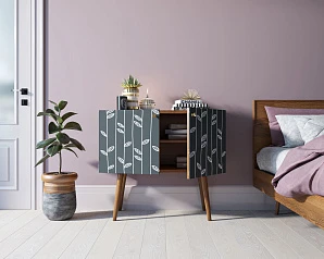 фото Комод на высоких ножках "Berber" малый принт 18 арт BB13/Print_18