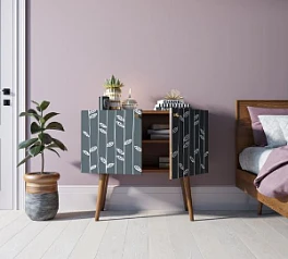 фото Комод на высоких ножках "Berber" малый принт 18 арт BB13/Print_18