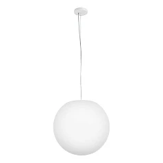 заказать 64583 Подвесной светильник MONTEROLO PRO, 1Х40 Вт (Е27), ?400 мм, Н2000 мм, матовый никель / опаловый белый пластик