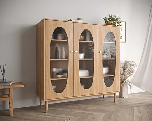 заказать Шкаф трехстворчатый низкий Bubble арт BBL04 в интернет-магазине