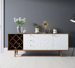 фото Комод "Berber" удлиненный с бутылочницей 15 принт арт BB15/Print_15