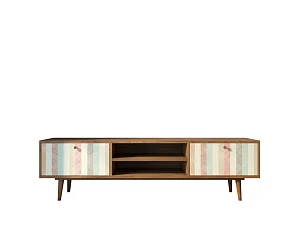 красивые Комод "Berber" с нишей низкий под TV принт 45 арт BB49/Print_45 на заказ