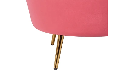 купить Кресло с пуфом ракушка Pearl Karmin