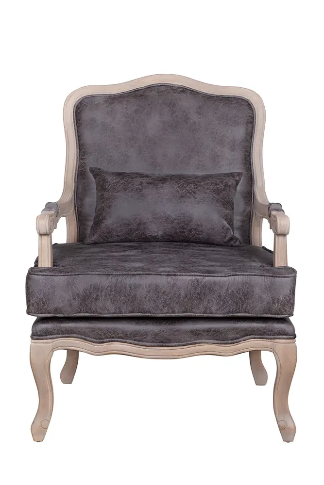 Мягкое полукресло с подлокотниками Nitro Brown V2 в интерьере