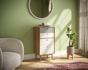 купить стильный Комод "Pollo" высокий с ящиками арт. POL11