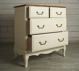 купить стильные Бежевый комод Leontina (4 ящика) арт ST9335 в интернет-магазине