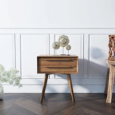 фото Тумба для прихожей в Скандинавском стиле "Bruni" с двумя ящиками