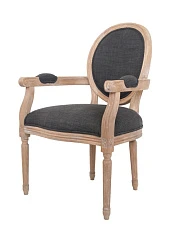 Мягкий стул с подлокотниками Diella Black в интернет-магазине