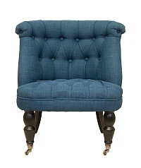 заказать стильное Низкое кресло каминное Aviana Indigo синий