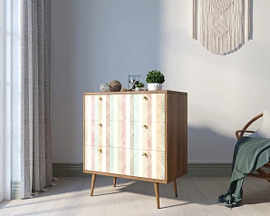 купить стильные Комод "Berber" три ящика 45 принт арт BB40/Print_45