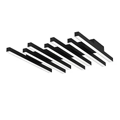 заказать 900597 Потолочный светильник PADULARI, LED 25,6W, 3800lm, L535, B470, H50, алюминий, сталь, черный/пластик, белый в интернет-магазине