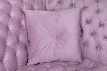 фото Двухместный диван Lina розовый в интерьере