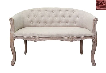 Дизайнерский двухместный диван Kandy Double Mocca цвет красный в интерьере