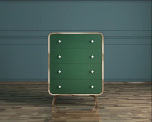 Высокий комод "Ellipse" с четырьмя ящиками арт EL05G на заказ