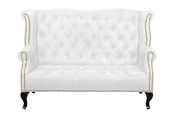 красивый Кожаный дизайнерский диван лофт Royal Sofa White