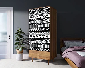 Шкаф двухстворчатый "Berber" принт 19 арт BB16/Print_19