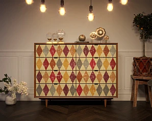 заказать Комод "Bruni print" на восемь ящиков арт BR06P