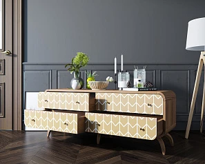 купить красивые Комод "Ellipse print" c принтом 1 арт EL01/Print_1 в интернет-магазине