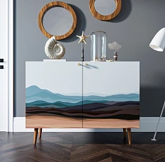 заказать Комод "Berber" две дверки 11 принт арт BB04/Print_11