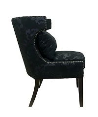 купить красивое Мягкое полукресло с подлокотниками Suza Black в интернет-магазине