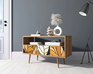 Консоль "Berber" с двумя ящиками принт 08 арт BB22/Print_08 на заказ