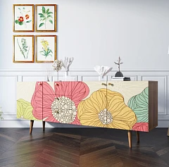 купить красивые Комод "Berber" удлиненный принт 5 арт BB11/Print_05