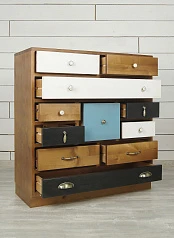 стильные Комод для белья «Aquarelle Birch» 10 ящиков арт RE-19ETG/4