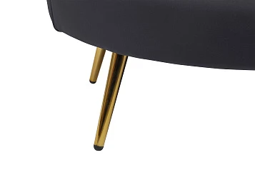 купить стильные Трехместный диван ракушка для гостиниц Pearl Triple Black